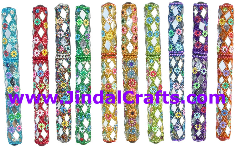 Handmade Traditional Lac Pens - Indian Gift Handicraft
