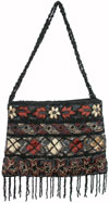 Hand Embroidered Beaded Traditional Shoulder Purse from India