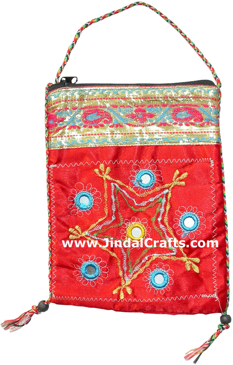 Hand Stitched Embroider Handbag Indian Traditional Bags