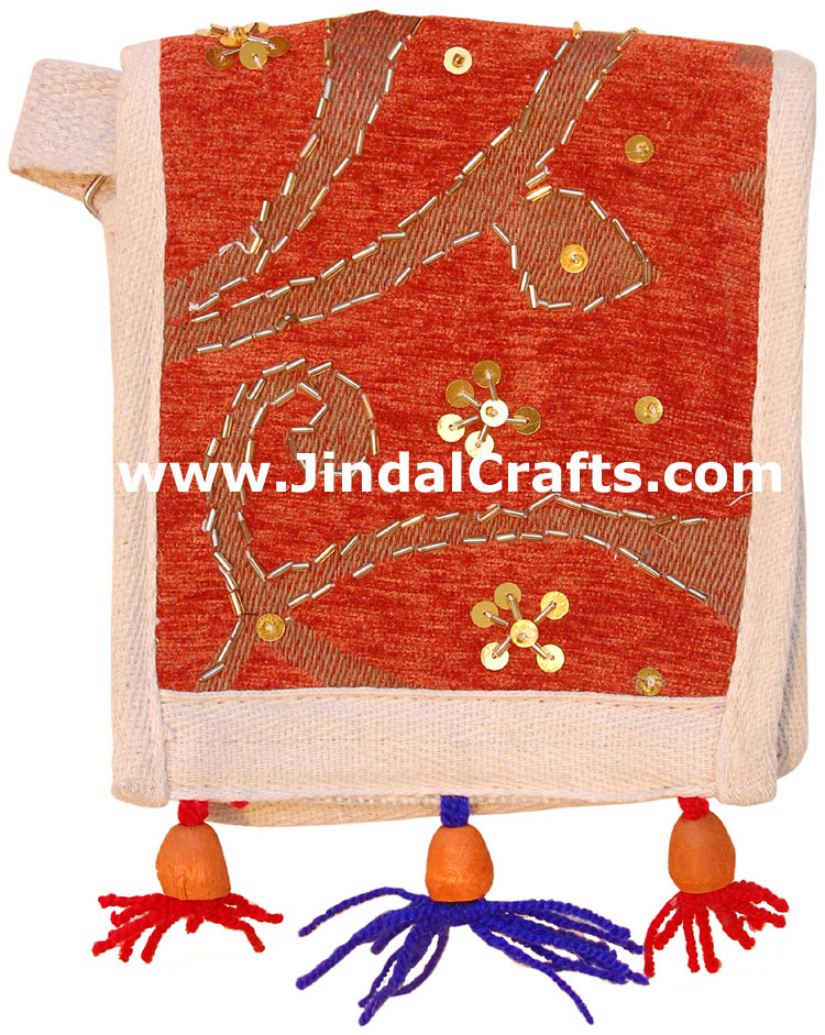 Bag Eco Friendly Hand Embroidered India Traditional Art