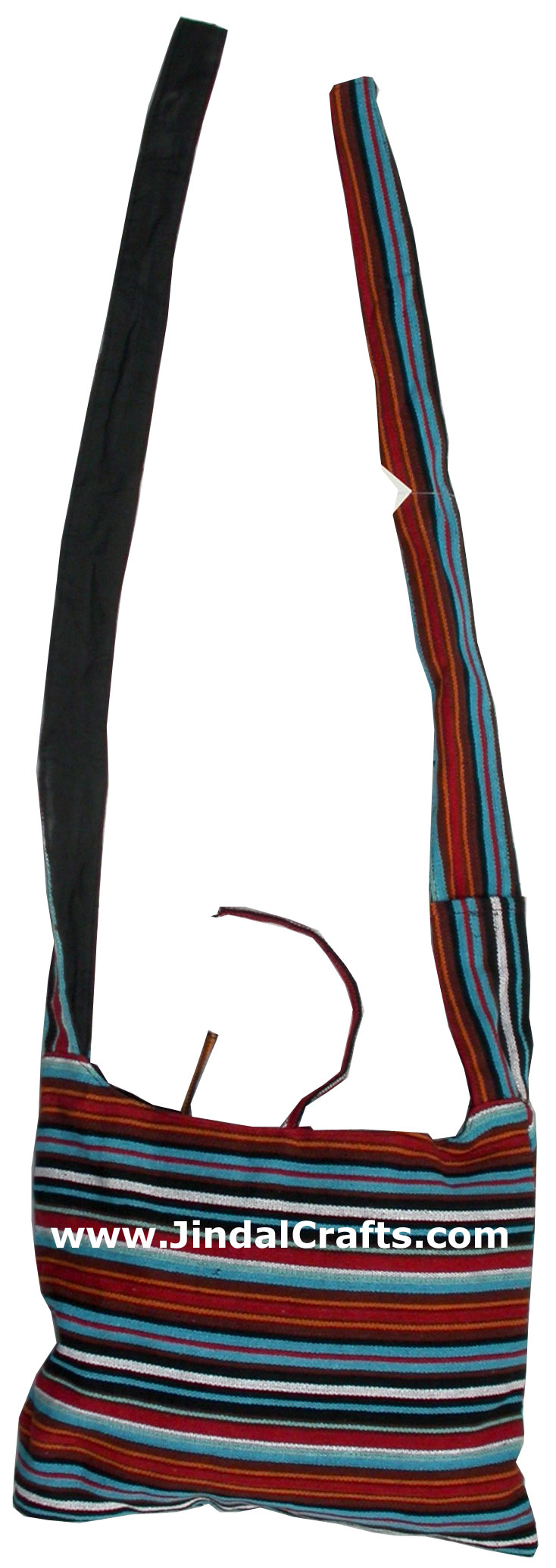 Colorful Hand Stitched Cotton Handbag Traditional Art