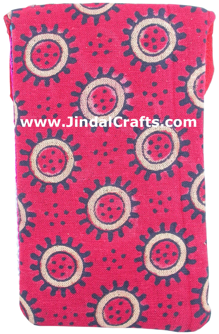 Cell Phone Bag Eco Friendly Hand Embroidered India Arts