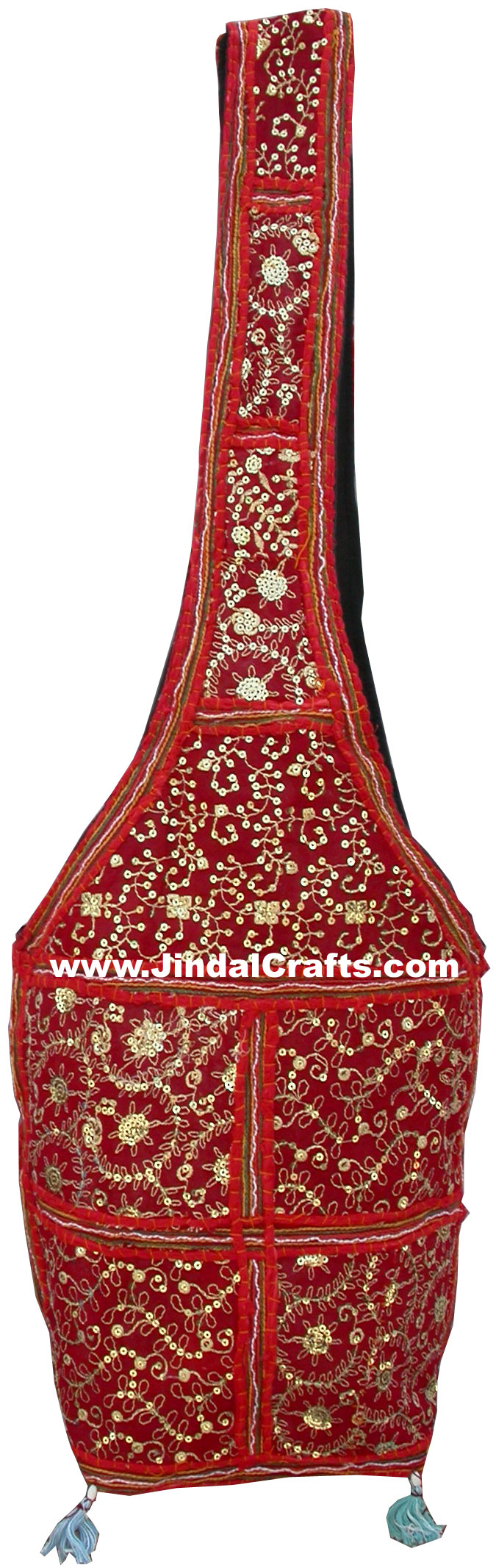 Colourful Hand Embroidered Gypsy Handbag from India 100 % Cotton Fabric Arts