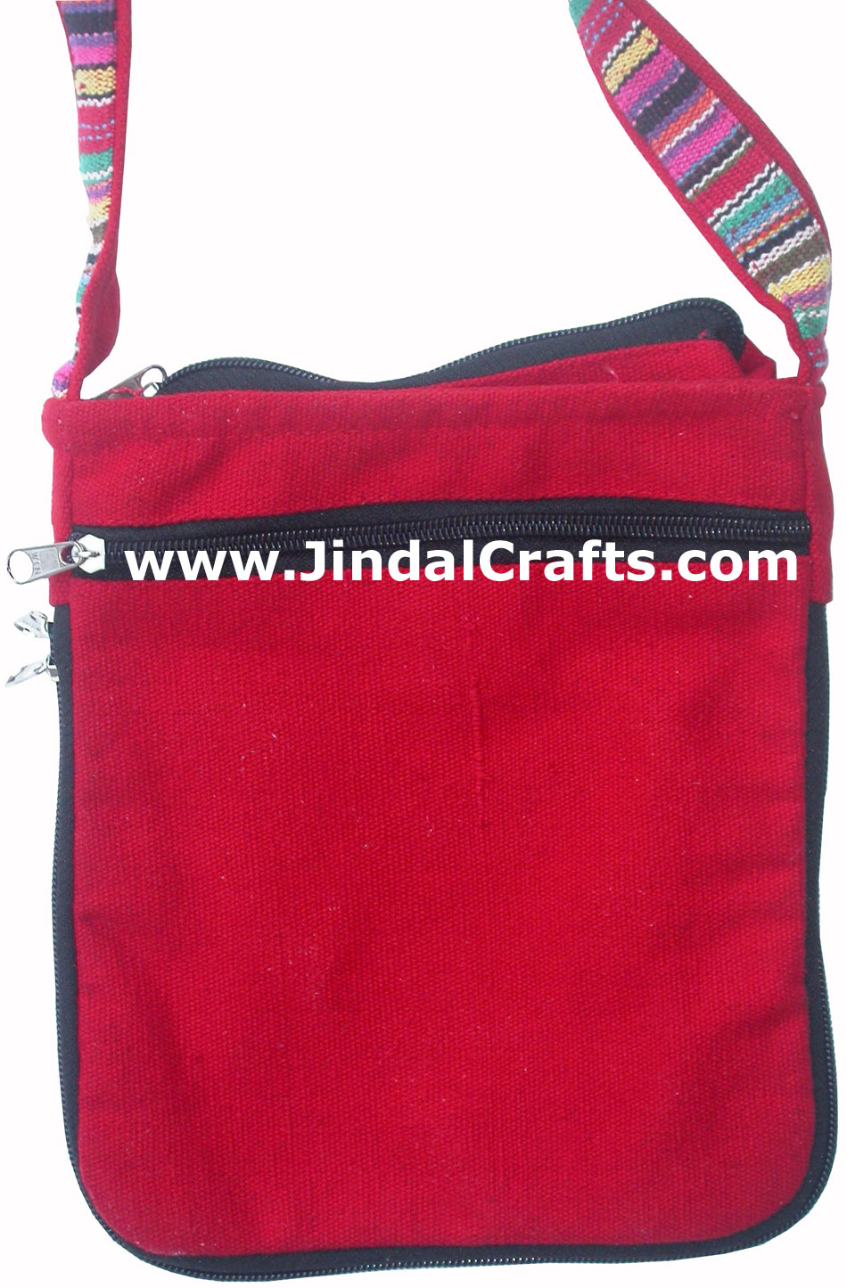 Hand Made Cotton Fabric Traditional Shoulder Handbag from India