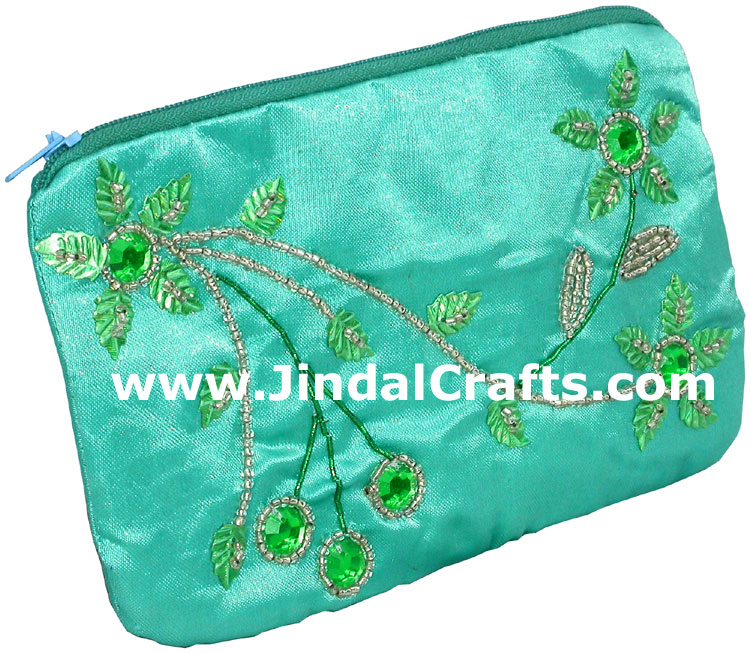 Hand Embroidered Designer Pattern Pouch Coin Purse Gift