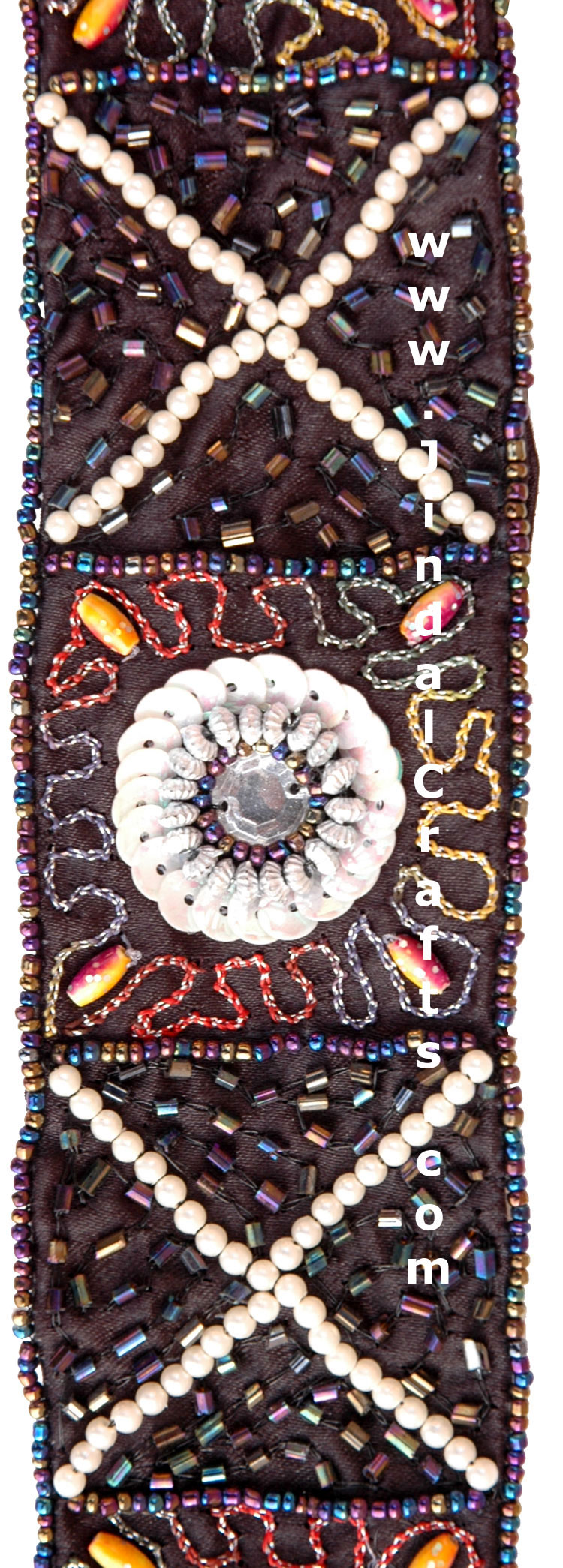 Handmade Embroidered Beaded Ladies Fashion Belt India