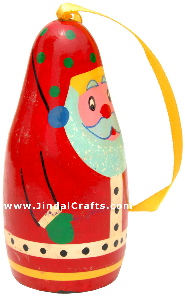 Hand Painted Wooden Santa Claus Decorative Hangings