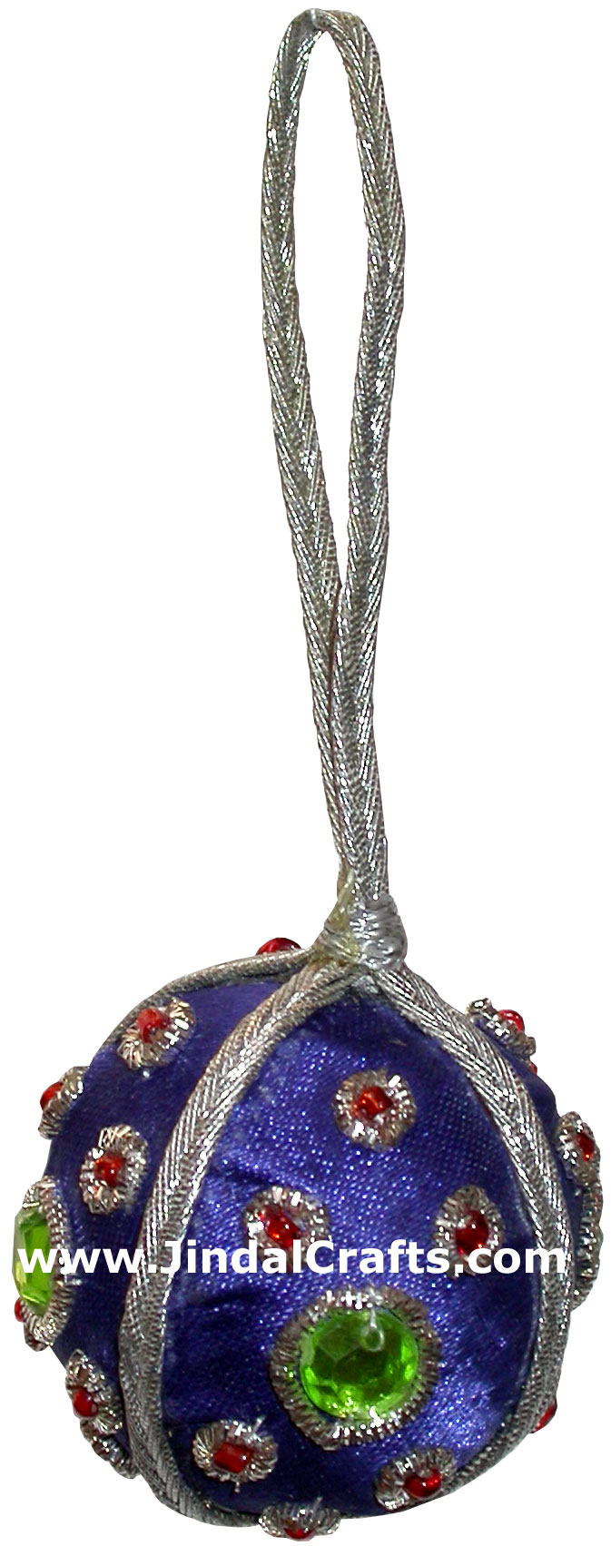 Ball - Hand Embroidered Beaded Christmas Ornaments