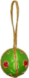Ball - Hand Embroidered Beaded Christmas Ornaments