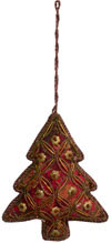 Hand Embroidered Zari Christmas Hangings Ornament India
