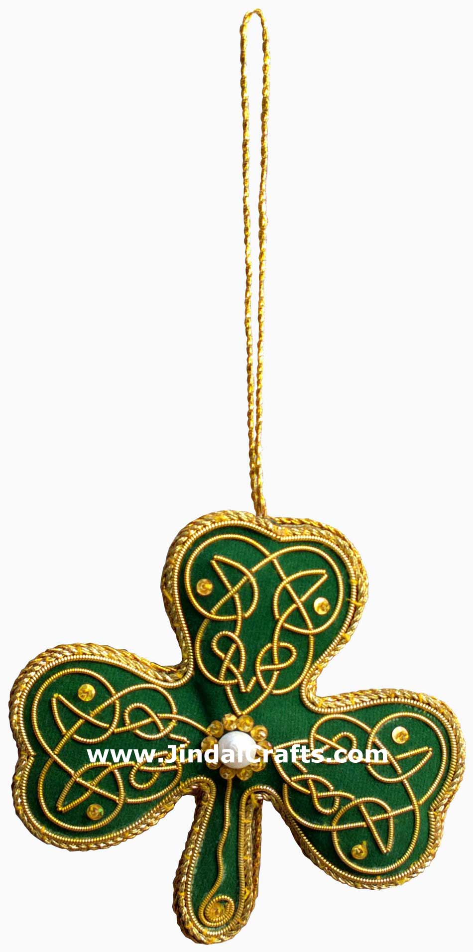 Irish Themed Hand Made Embroidered Christmas Ornaments Xmas Holiday Decorations