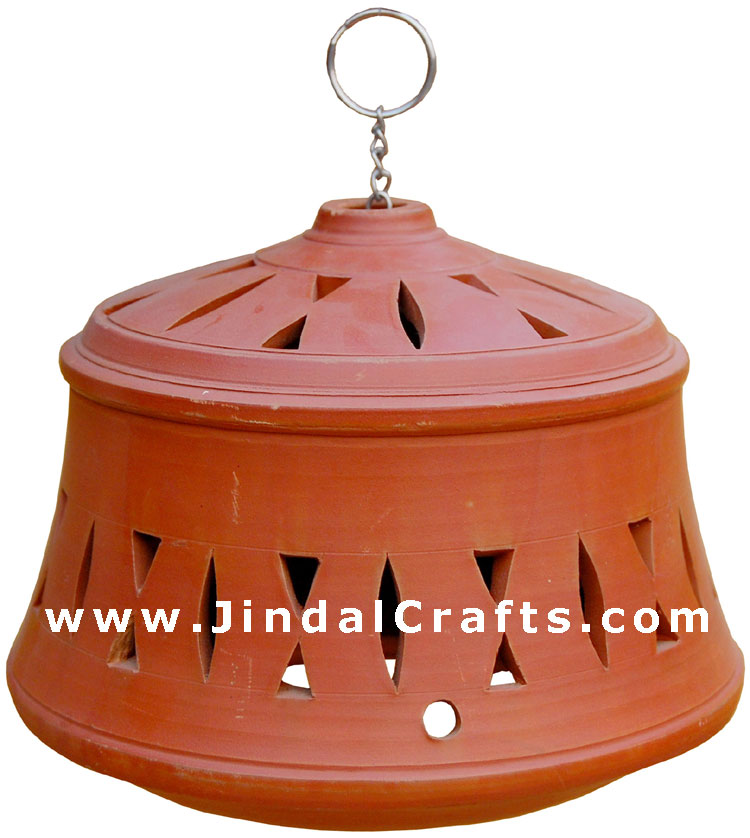 Lampshade Handcrafted Terracotta Artifact from India