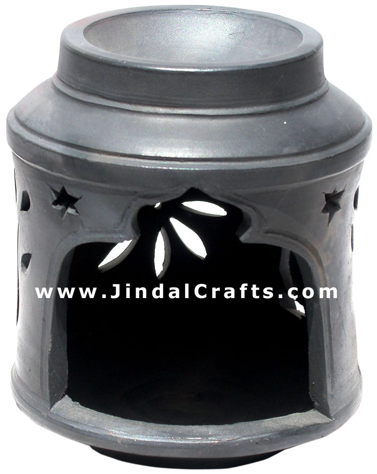 Oil Burner cum Candle holder - Handmade Terracotta Art