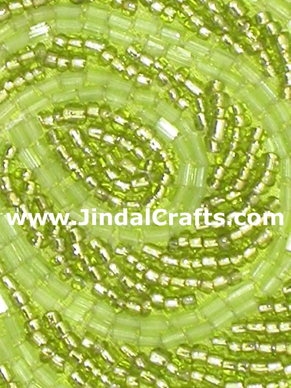 Handmade Beaded Coasters Indian Rich Traditional Art Craft Handicraft