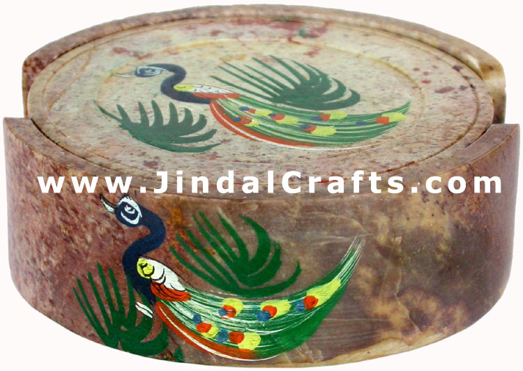 Drink Coasters - Hand Painted Stone made Traditional