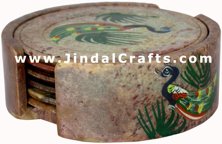 Drink Coasters - Hand Painted Stone made Traditional