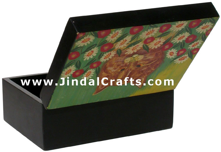 Handmade Hand Painted Decorative Wooden Box from India