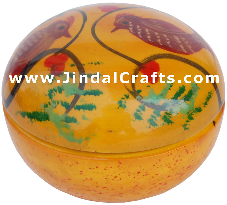 Hand Painted Wooden Utility Tiny Box Indian Handicrafts