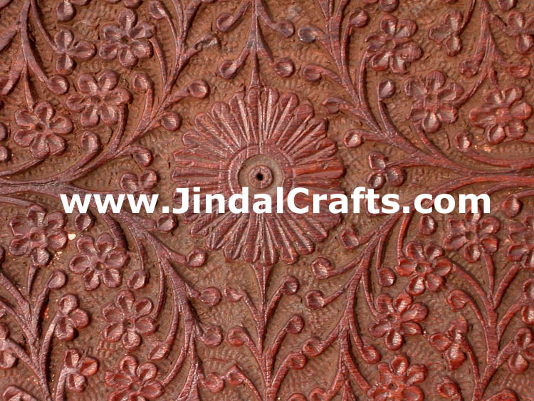 Hand Carved Wooden Decorative Jewelry Box Indian Art