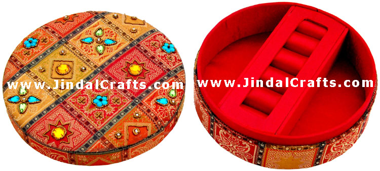 Jewelry Box - Hand Embroidered Designer Beaded Jari