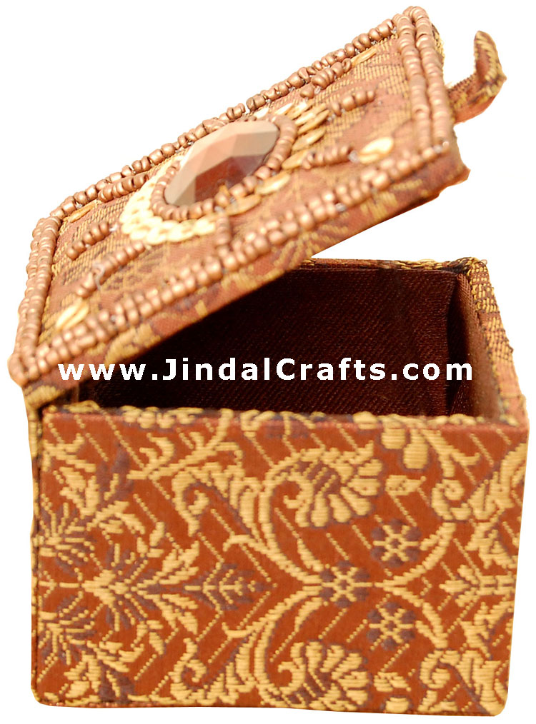 Hand Embroider / Beaded Multi Purpose Box - Indian Art
