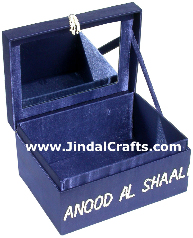 Hand Embroidered Designer Jewelry Box Handicraft Crafts