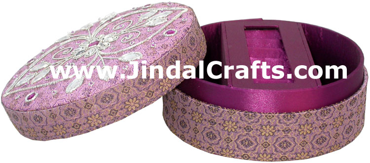 Hand Embroidered Designer Jewelry Box Souvenirs Crafts