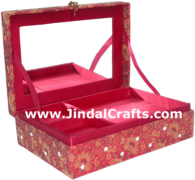 Hand Embroidered Designer Jewelry Box Handicraft Crafts