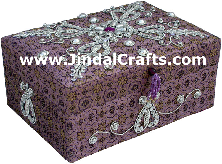 Beaded Box Wedding Gift Hand Embroidered Handicrafts