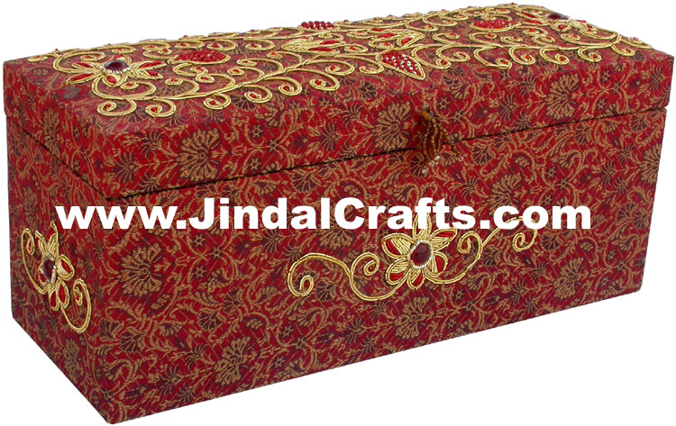 Colourful Hand Embroidered Designer Bangles Box Indian Handicrafts Gifts Crafts