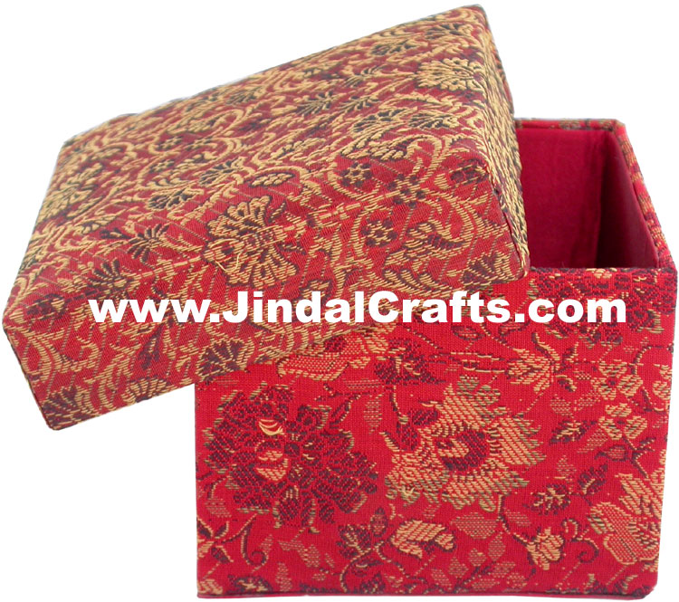 Colourful Hand Embroidered Designer Gift Box Indian Handicrafts Souvenirs Crafts