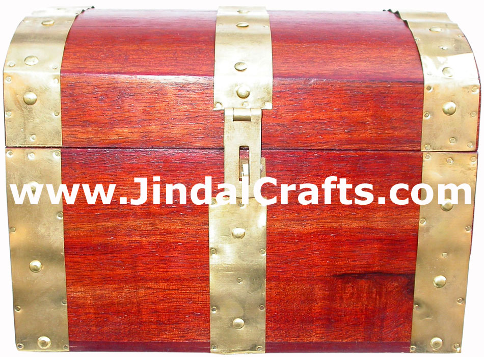 Hand Carved Wooden Multi Purpose Chest Box Rich Indian Handicraft Art Craft