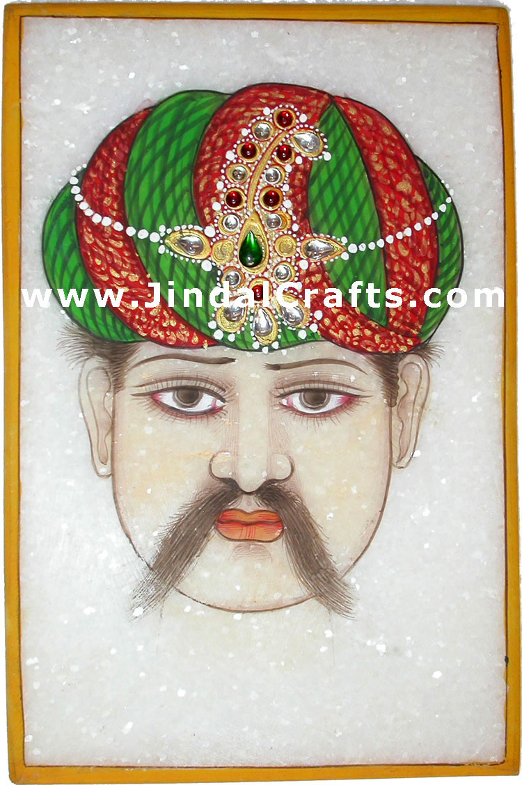 Hand Painting on Marble Indian Traditional Painting