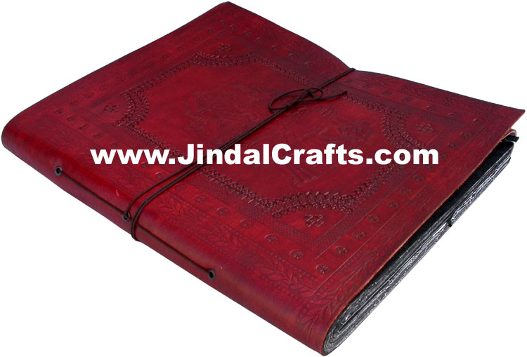 Handmade Leather Photo Album Indian Handicrafts Arts Crafts Gift Souvenirs