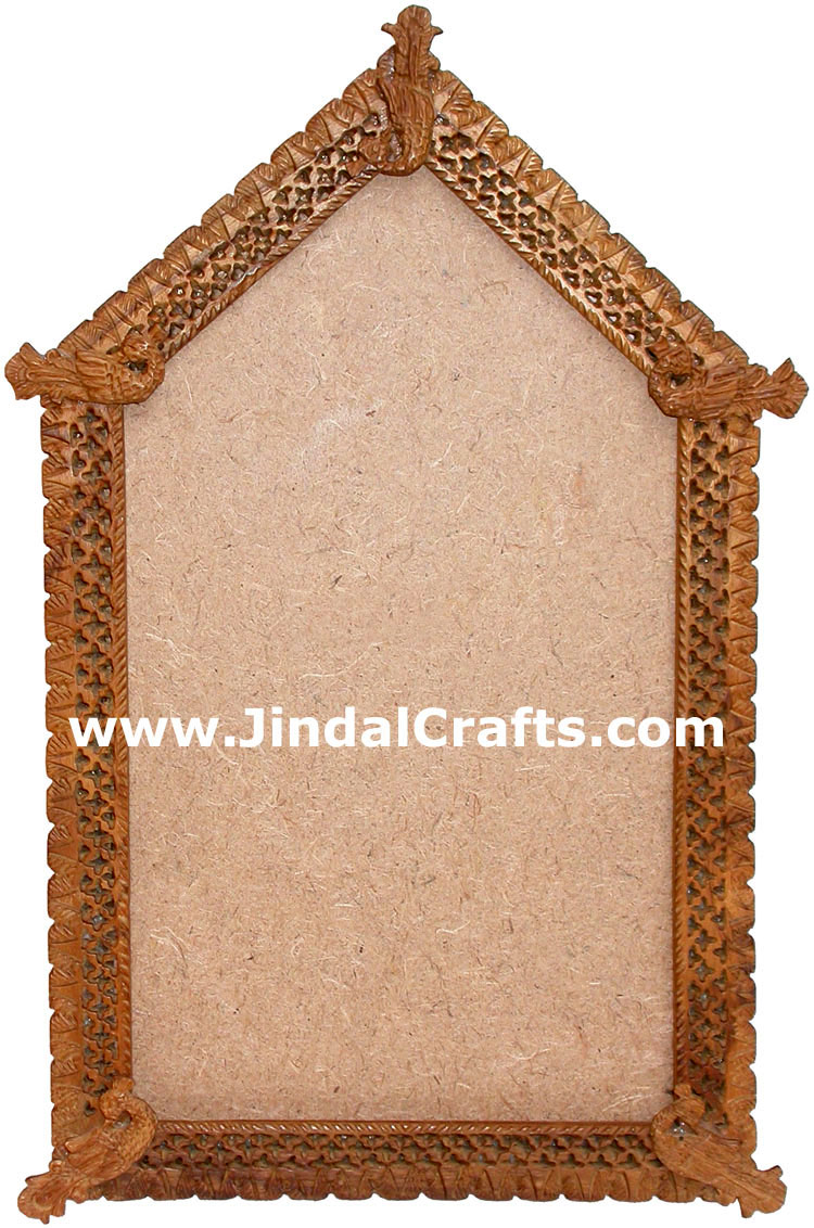 Photo / Mirror Frame  - Handcarved Wooden Indian Art