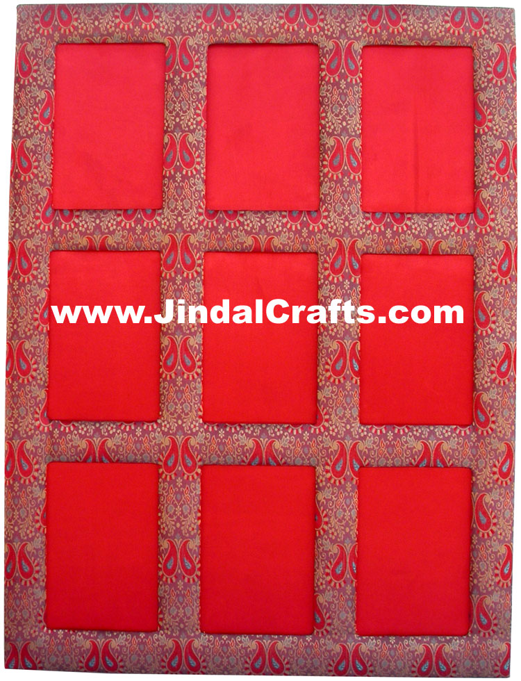Handmade Family Photos Frame Indian Handicrafts Arts Crafts Gift Souvenirs Red