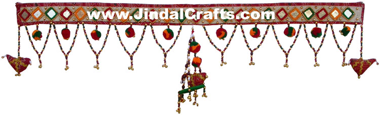 Colourful Handmade Hanging Toran Home Decor Traditional Handicrafts from India