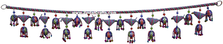 Colourful Handmade Hanging Toran Home Decor Traditional Handicraft from India