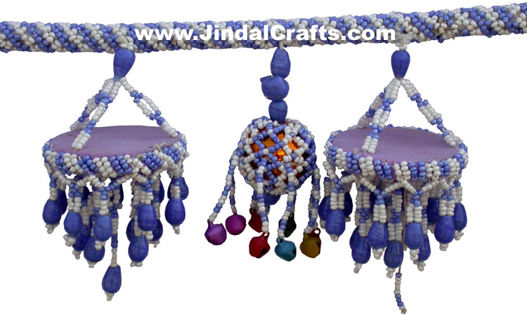 Colourful Handmade Beaded Hanging Toran Home Decor Traditional Handicrafts India