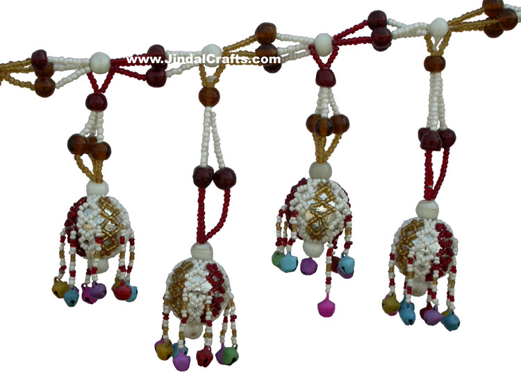 Colourful Handmade Bead Hanging Toran Home Decor Traditional Handicrafts Indian