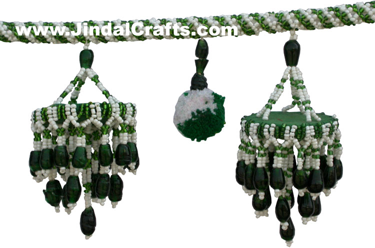 Colourful Handmade Hanging Beaded Toran Home Decor Traditional Handicrafts India