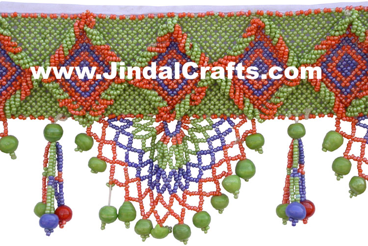 Colourful Handmade Hanging Toran Beaded Home Decor Traditional Handicrafts India
