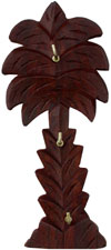 Handcarved Wooden Brass Inlay Key Holder Home Decor Traditional Handicraft Craft
