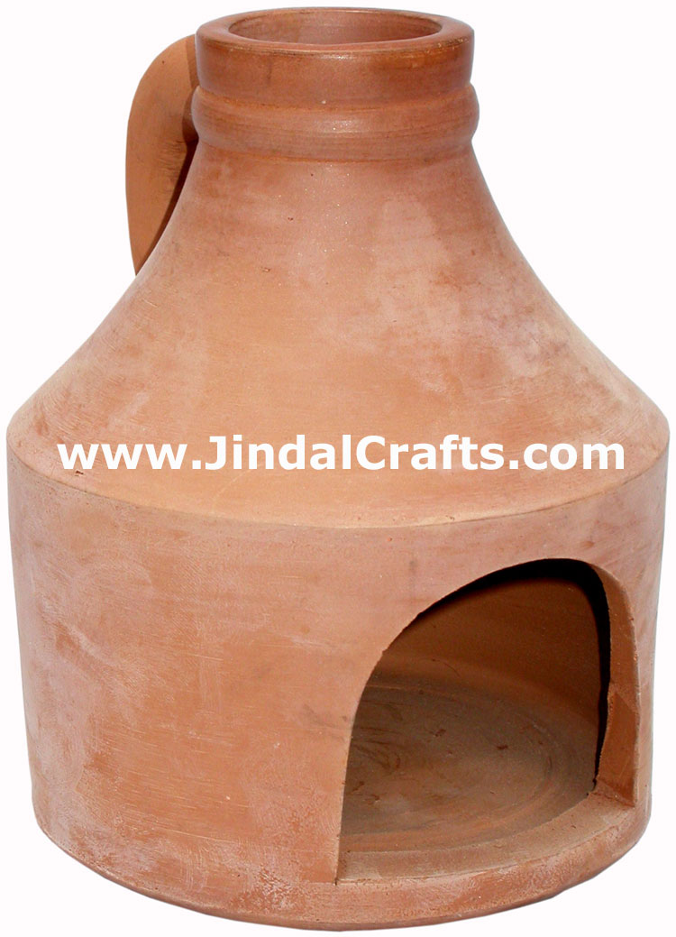 Hand Made Terracotta Oil Lamp Indian Tribal Artifact Handicrafts Crafts Arts