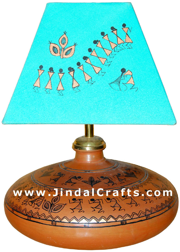 Lampshade - Hancrafted from Terracotta, Hand Painted