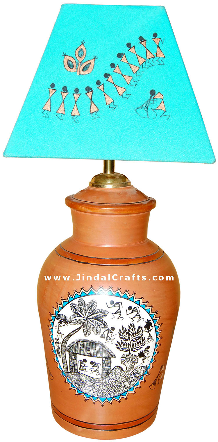 Lampshade - Hancrafted from Terracotta, Hand Painted