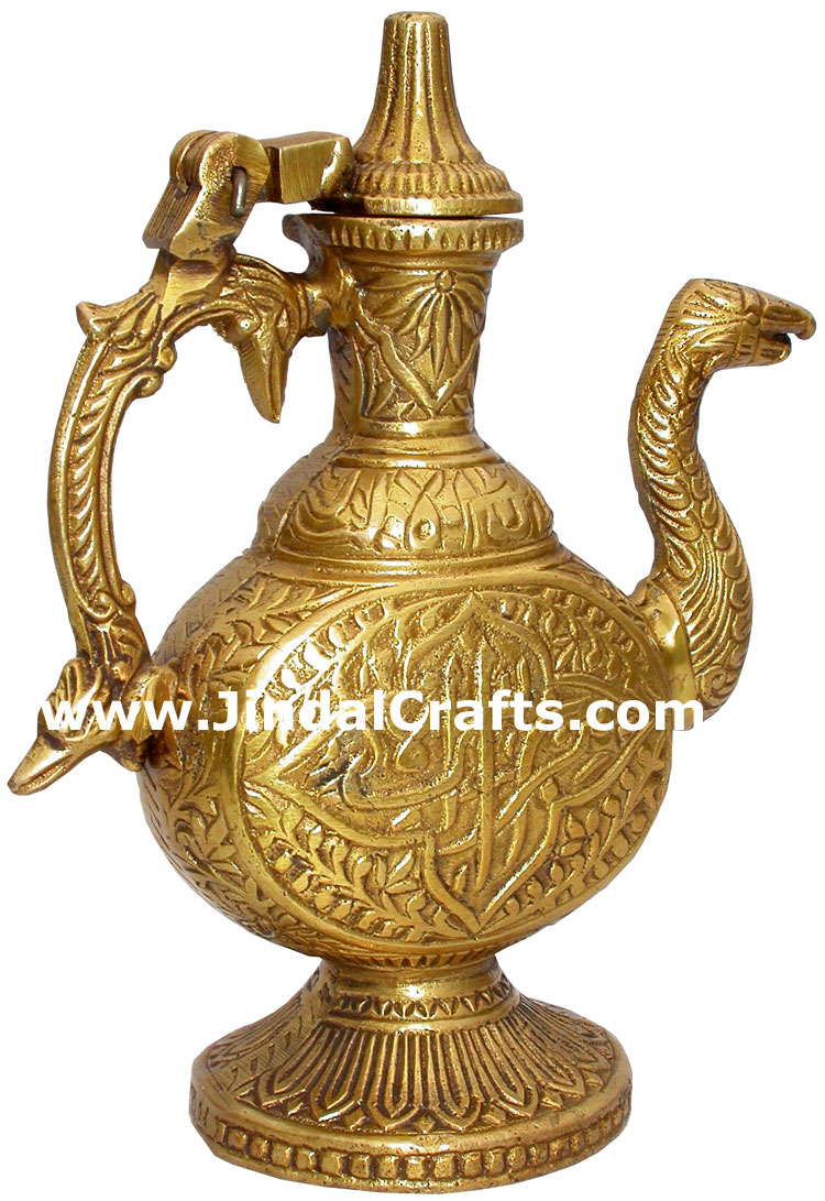 Brass Surahi Home Decoration Unique Metal Crafts India