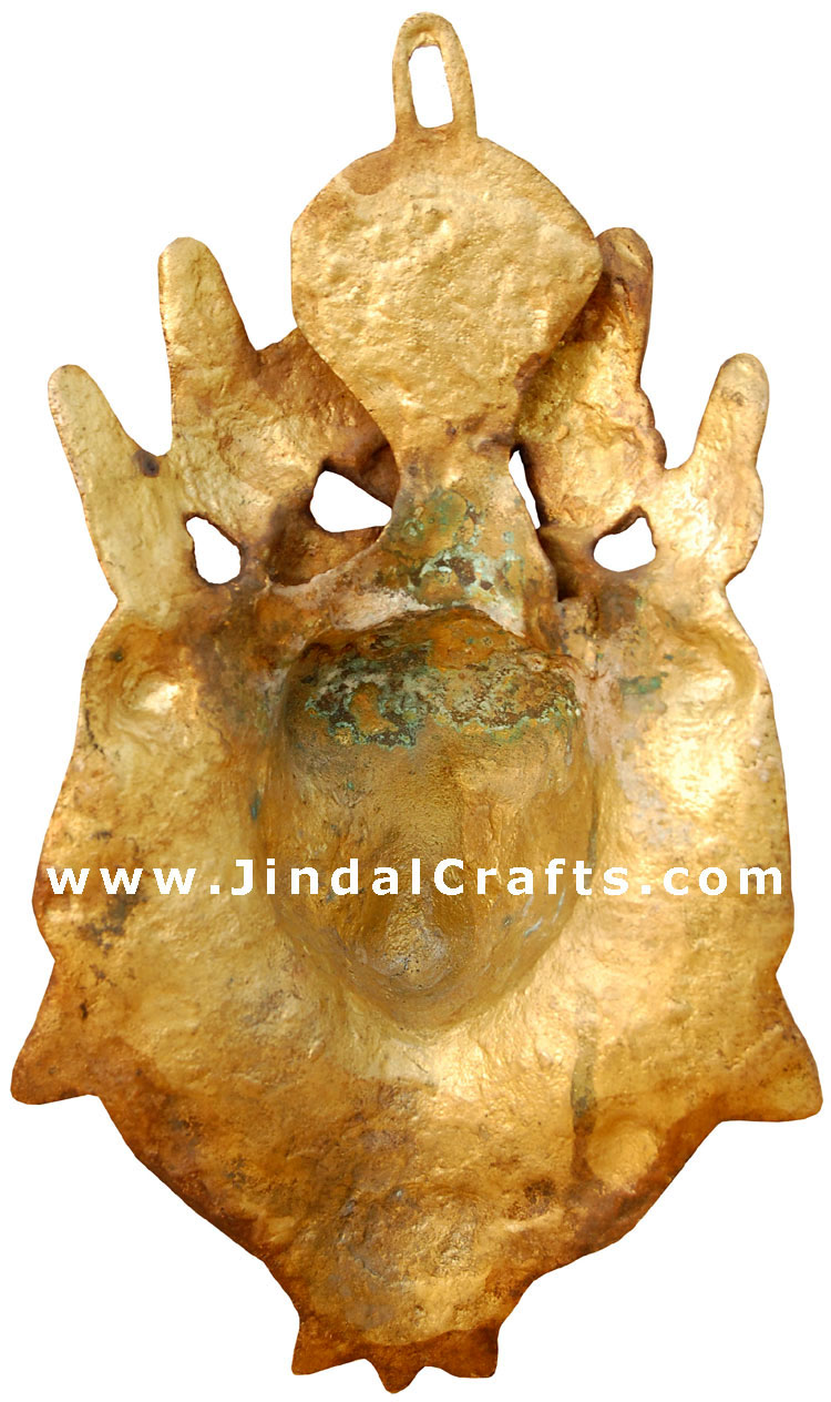 Ganesha Face Hanging - Brass Made Hindu Religion Art