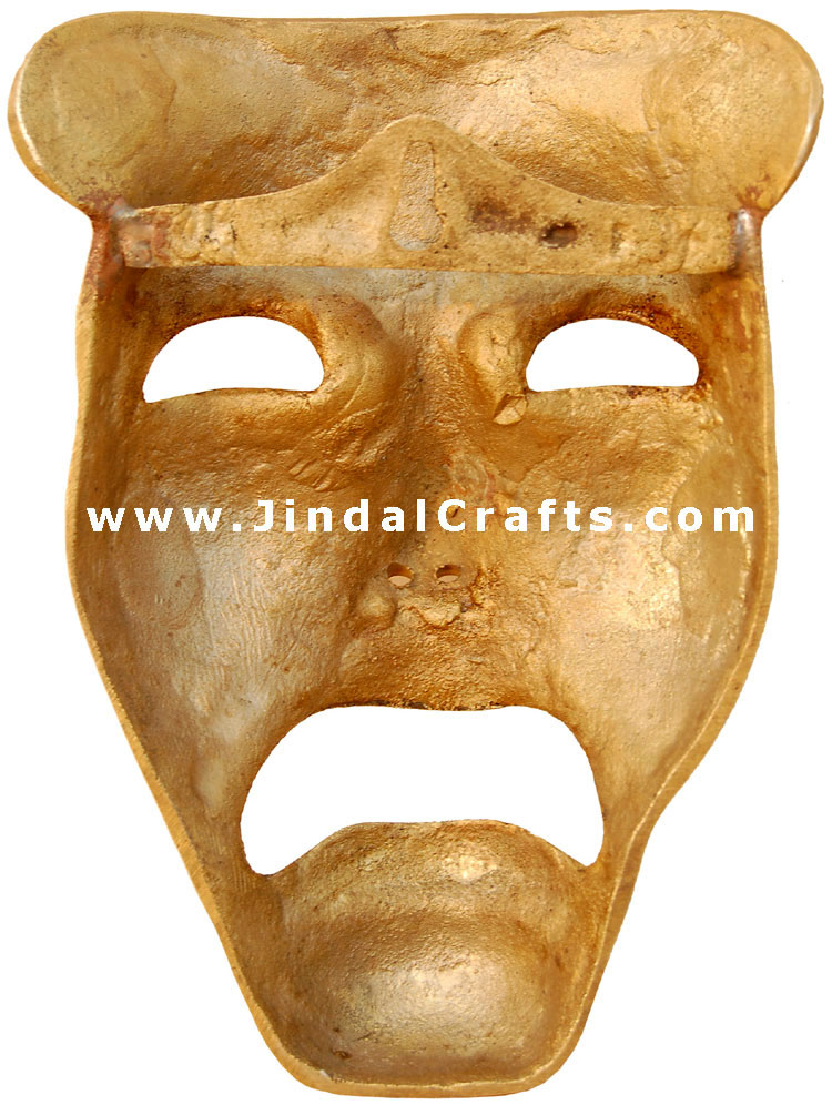 Antique Finish - Home Wall Decor Expression Mask Indian Traditional Handicrafts
