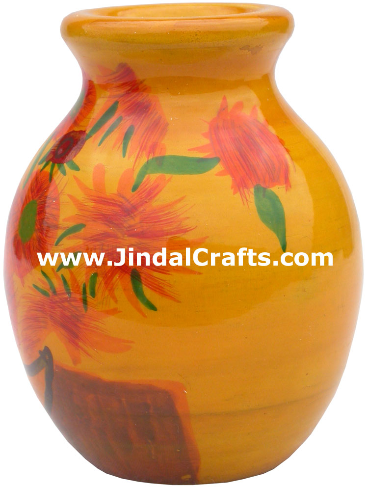 Colorful Vase Hand Painted Home Decoration Vase India